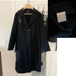 Akris Black Women's 100% cashmere Trench Coat